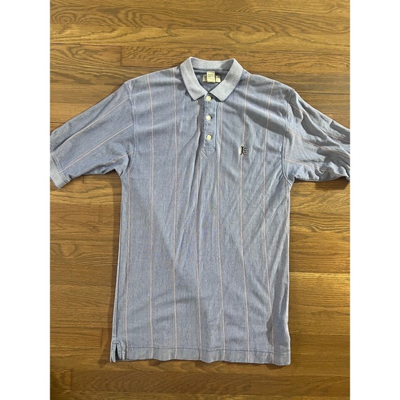Cutter & Buck Other - Vintage Cutter & Buck Mens Blue Striped Jefferson Country Club Polo Shirt Large